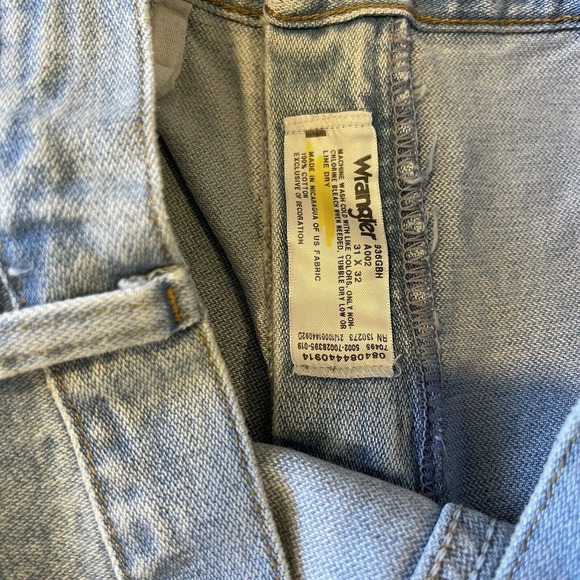 NWT WRANGLER Cowboy Cut 936 SLIM FIT Light Wash JEANS Size 31x32 - Picture 8 of 9